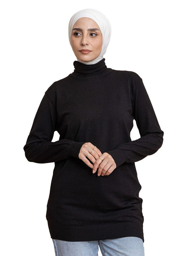 Black L - High Cool Pullover - Khotwh